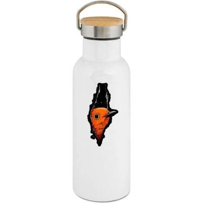 123TRIKO termoska Průzor, oranžový ptáček 500 ml vtipné