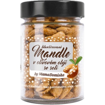 Grizly Blanšírované mandle v olivovém oleji se solí 180 g