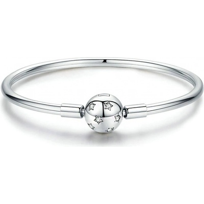 P&J Jewellery stříbrný náramek na přívěsky třpytivé hvězdy HSBR12