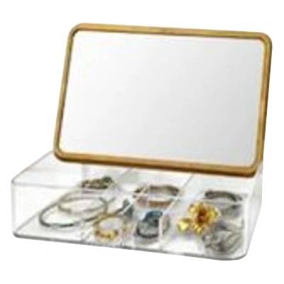 ALPINA КУТИЯ ЗА БИЖУТА С ОГЛЕДАЛО ALPINA 22. x14x5см ПРОЗРАЧНА