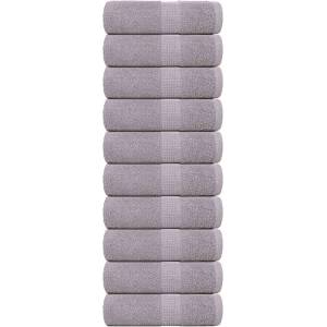 vidaXL Кърпи за пране FROGN 10 бр. сиви 30x30 см 360 г/м2 (136826)
