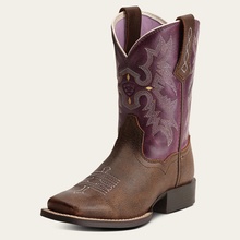 *W* Westernové boty Ariat Tombstone vintage bomber plum