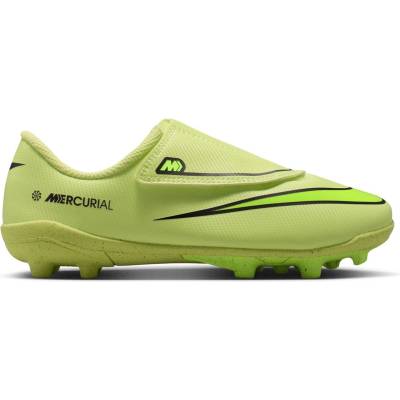 Nike Детски футболни бутонки Nike Mercurial Vapour 16 Club Childrens Firm Ground Football Boots - Volt/Crimson