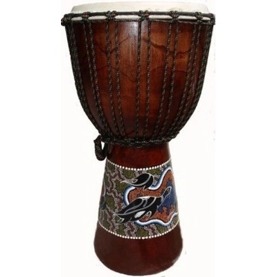 Etno Djembe malované výška 60cm