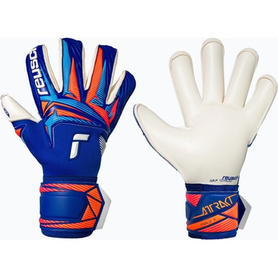 Reusch Attrakt Gold X Roll Finger sharp blue/white/shocking orange