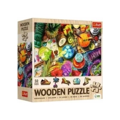 Trefl Wooden puzzle 500+1 Colorful cocktails TREFL