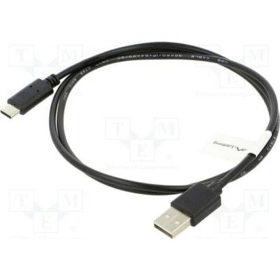 Lanberg CA-USBO-10CC-0010-BK USB 2.0 Type-C M -AM, 1m, černý