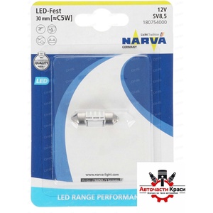 NARVA NARVA-18075 -Led- сульфідна 1бр. -30мм 6000K ('18075-narva-18075-led-sulf)