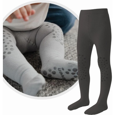 Dětské protiskluzové punčocháče s ABS Steven Černá – Zboží Dáma