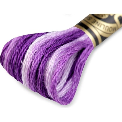 Vyšívací příze DMC Mouliné Spécial Cotton Varianta: 52 fialová purpura melír, Balení: 1 ks 27729/15784/174191