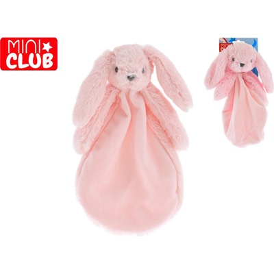 Mikro trading Mini Club usínáček zajíček plyšový 27 cm ružová