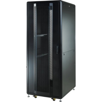 Mirsan Комуникационен шкаф MIRSAN MR. GTS42U81.11 Server/Storage, 800 x 1000 x 2028 мм / 42U, D=1000 мм, 1000 кг товар, черен, свободно стоящ (MR.GTS42U81.11)
