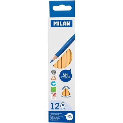Milan Ergo Grip trojhranné Nude 450849