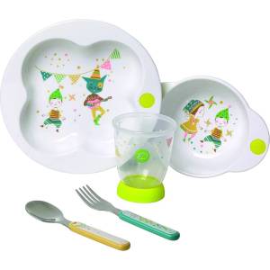 Bebeconfort Комплект за хранене Bebe Confort - Парти, 4 части (31000307)