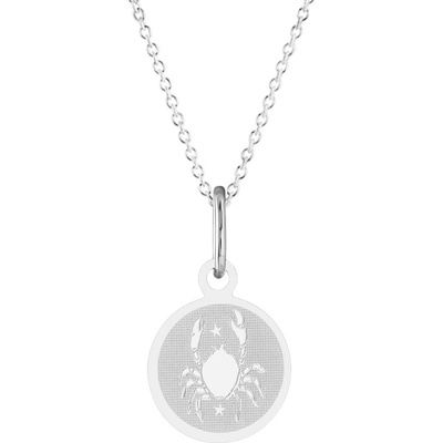 Gemmax Řetízek se znamením Rak z bílého zlata GUSWN-38811-25841