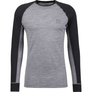 Stoic Мъжко мериносово термобельо Stoic Merino180 BengtSt. L/S Merino base layer - Black / Charcoal Grey Melange (015-2080-1113)