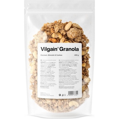 Vilgain Granola kokos mandle a kešu 400g