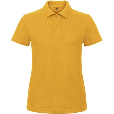 B&C ID.001 /women Dámske piqué polo žltá chili gold