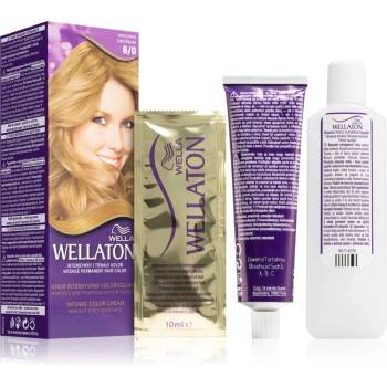 Wella Wellaton Intense перманентната боя за коса с арганово масло цвят 8/0 Light Blonde