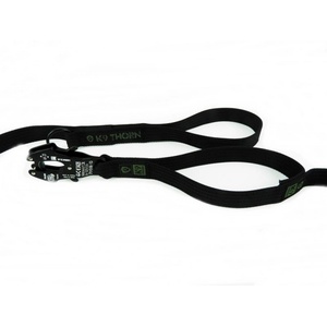 K9 Thorn Каишка с двойна дръжка и карабинер, черна, XL (0014/20.BLK.XL)