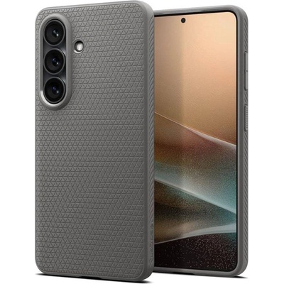 Spigen Противоударен Калъф за Samsung S26 Plus, Spigen Liquid Air Marble Gray Case, Сив (ACS11211)