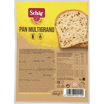 Schär Pan Multigrano bez lepku krájený Chléb se zrníčky 250 g