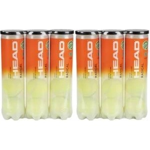 HEAD Radical Tennis Ball (3 x 4 Pack) Amazon Exclusive, Yellow (Pack of 2) - 575701