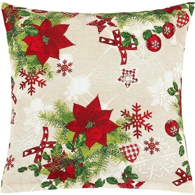 Bellatex 55/128 vankúš Vianoce červená 40x40