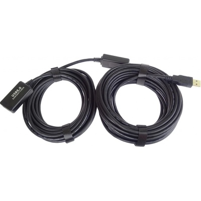 PremiumCord USB 2.0 repeater a prodlužovací kabel A/M-A/F 20m