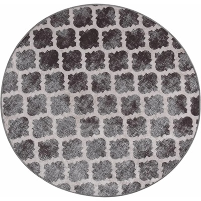 vidaXL Килим, миещ се, φ120 см, пъстър (337981)