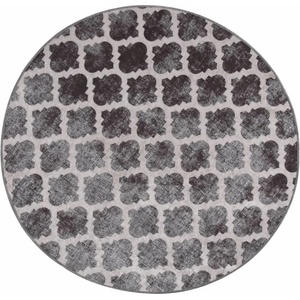 vidaXL Килим, миещ се, φ120 см, пъстър (337981)