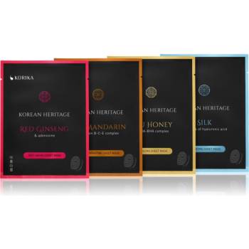 KORIKA Korean Heritage Sheet Mask Set комплект платнени маски Korean Heritage