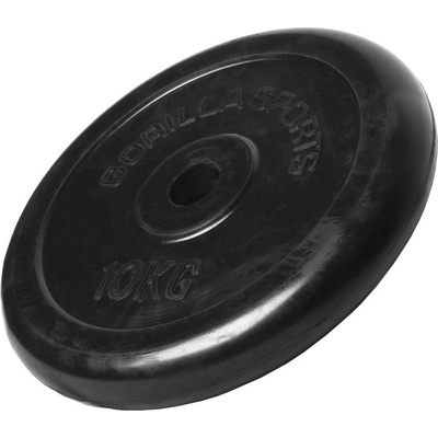 Gorilla Sports liatinový pogumovaný 10 kg 31 mm