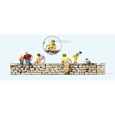 Preiser H0 Na zdi 6 figurek +2 zdi 10615