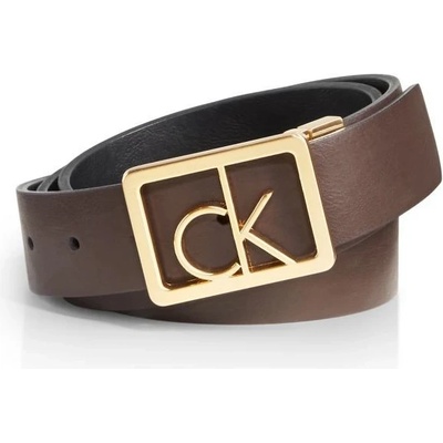 Calvin Klein dámský kožený pásek Reversible černý/hnědý