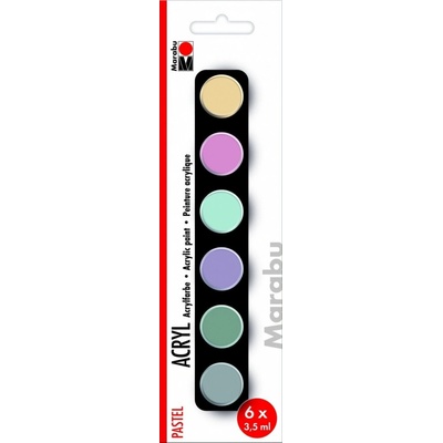 Marabu Acryl Paints set Metallic 6x3,5 ml