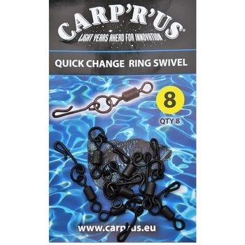 Carp ´R´ Us Obratlík Quick Change Ring Swivel veľ.8 8 ks