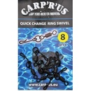 Carp ´R´ Us Obratlík Quick Change Ring Swivel veľ.8 8 ks
