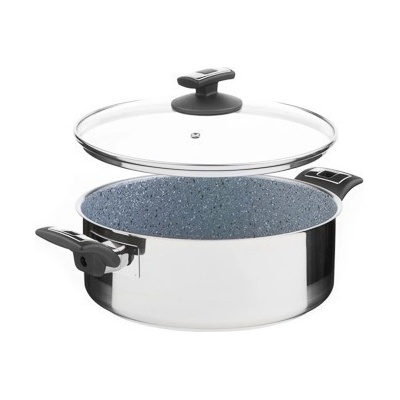 KOLIMAX Kastrol CERAMMAX PRO COMFORT s poklicí, průměr 26 cm, objem 4.5 l, keramický povrch šedý granit