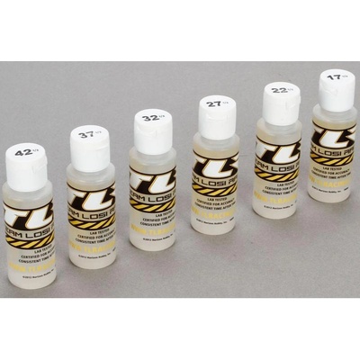 Losi Team Racing Silikonové oleje 17.5,22.5,27.5,32.5,37.5,42.5Wt 6x56ml