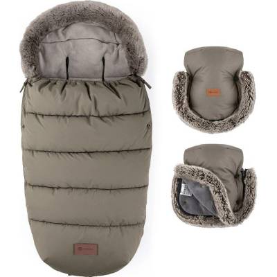 Petite&Mars Set zimný Comfy 4v1 Furry Mocha Mousse