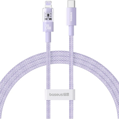Baseus Кабел USB-C към Lightning, бързо зареждане 20W, 2m - Baseus Gem (P10373001511-01) - Nebula Purple