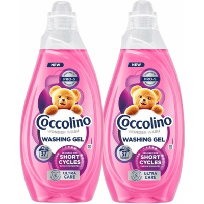 Coccolino Wonder Wash prací gél Ultra Care 2 x1480 ml 74 PD