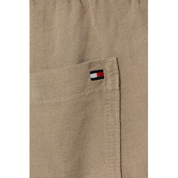 Tommy Hilfiger Детски ленен къс панталон Tommy Hilfiger (KB0KB09643.PPYA)