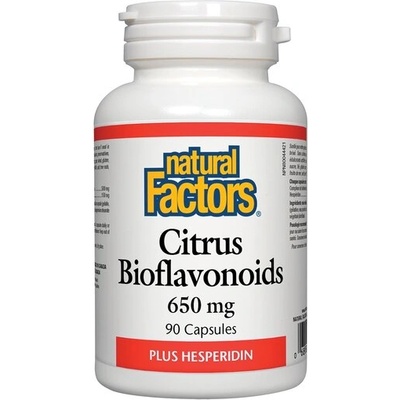 Natural Factors Цитрусови биофлавоноиди + Хесперидин 650 mg 90 капсули | Natural Factors (1380 NF)