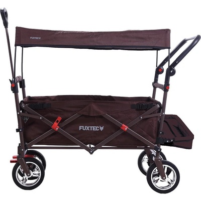 Prepravný vozík FUXTEC FX-CT350-BR hnědý so strieškou