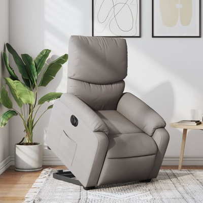 vidaXL 3204849 Elektrické zvedací polohovací textil taupe