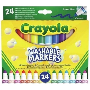 Crayola Crayola: Комплект от 24 миещи се маркера с дебел връх (58-6570)