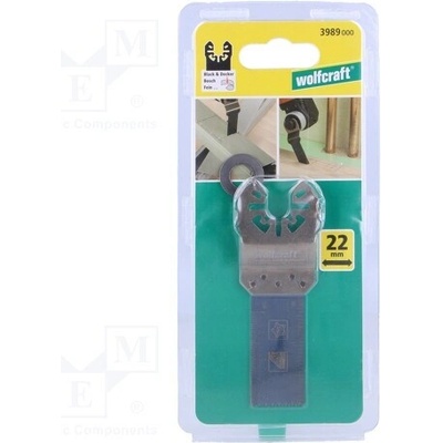 WOLFCRAFT 3989000 Ostří; pro multibrusky,dřevo,plast,sádrokartonová deska; 22mm – Zbozi.Blesk.cz
