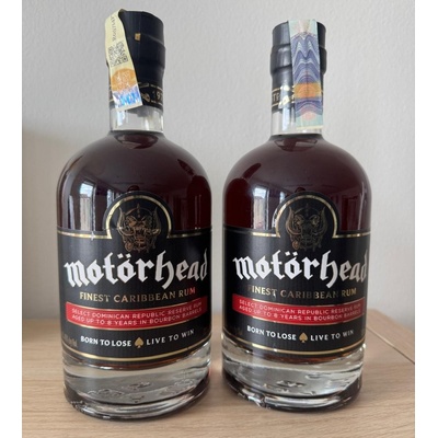 Motorhead Premium Dark Rum 40% 0,7 l (holá láhev)
